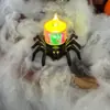 Nuevo Araña Calavera Luminosa Controlada por Mando a Distancia para Halloween, Adorno de Velas Electrónicas para Crear una Atmósfera Festiva