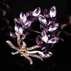 Broche estilo japonês e coreano mulheres novo terno jaqueta azul cristal trigo orelha corsage all-match elegante casaco alfinete acessórios atacado