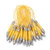Cuerda tejida blanca para colgar teléfono móvil con hebilla de langosta, colgante de disco U para teléfono móvil, accesorio de cordón DIY tejido a mano