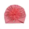 Gorro de Algodón Arrugado con Flores para Niños Gorro de Punto Cálido para Bebé Gorro Turbante para Bebé Gorro Fetal Gorro Indio Listo para la Venta