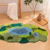 Tapete de Flanco para Quarto e Sala, Aveludado, Cashmere Sintético Espesso, Exclusivamente para Fornecimento Transfronteiriço da Fábrica de Origem, Tapete de Flanco para Varanda com Formato Irregular