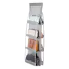 Organizador colgante para bolsas del hogar, almacenamiento transparente de doble cara, tela no tejida duradera, a prueba de polvo para almacenamiento en el armario del dormitorio