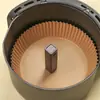 Papel Redondo Descartável para Air Fryer Grau Alimentício Papel Manteiga Resistente a Altas Temperaturas à Prova de Óleo Antiaderente Fabricante Direto Lote