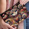 Bolsa de Maquillaje Vintage para Gatos de Venta Caliente Transfronteriza Lona con Cremallera Gran Capacidad Estuche para Lápices Almacenamiento de Cosméticos Bolsa Lavable a Mano