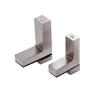 Clip de sujeción para vidrio con boca de pez de aleación de zinc conector de aleación de zinc soporte de placa cuadrada clip para vidrio