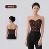 Chaleco de Yoga para Mujer, Ropa Exterior, Estilo Tubo, Empalme de Malla, Chaleco de Fitness, Corte Ajustado, Top Deportivo que Ceñe la Cintura con Almohadillas Fijas en el Pecho