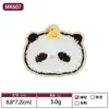 Etiqueta de Tecido Cabeça de Urso Fofa Mais Vendida Transfronteiriça Patch para Acessórios de Roupa Feitos à Mão DIY Patch Bordado Cartoon Patch com Furo