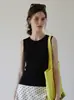 Sexy camisola verde sin espalda estilo americano para mujer, camiseta de verano sin mangas para cubrir los costados del pecho, top exterior 2081