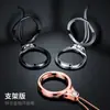 Novo modelo de suporte de telefone com cordão e suporte de anel, alça de segurança metálica para desktop dois em um, acessório de corrente com fivela para cordão de telefone