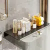 Prateleira para vão traseiro de vaso sanitário, prateleira para vão de parede sem furos, rack de armazenamento oculto, prateleira de vão com laterais alargadas e estendidas