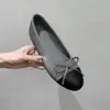 Sapatos Mary Jane Chuyuji estilo francês com laço elegante, rasos, sola macia, versáteis, estilo coreano, bico redondo, para o trabalho