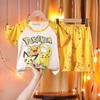 Pijama Infantil al por Mayor Transfronterizo Verano Trajes de Manga Corta para Niños y Niñas Ropa para el Hogar para Niños Mayores Ropa de Verano para Bebé para Aire Acondicionado