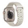 Correa de Silicona de Tres Perlas de un Solo Color Adecuada para Apple Watch 9 10 11 iWatch Ultra Pulsera de Color Sólido de Tres Perlas