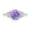 Venta caliente de transmisión en vivo: Anillo de Botón de Diamante de Alto Carbono Corte Rosa para Mujer, Moderno y Versátil, Chapado en Oro Real, Envío Directo Disponible