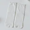 Meias de Renda com Dois Dedos Meias de Dois Dedos Meias de Dedos Meias com Dedos Divididos Meias de Algodão Quatro Estações Cano Médio Japonesas de Dois Dedos Primavera e Outono Longas Chinelos
