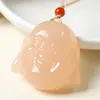 Semilla de Hielo Natural Jade Afgano Raíz de Loto Almidón Colgante Budista Imitación Jade Hetian de Xinjiang Material de Qinghai Colgante Collar Maitreya