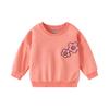 Moletons Infantis Europeus e Americanos para Outono e Inverno, Novas Camisetas Casuais de Gola Redonda Estilo Europeu e Americano para Crianças Pequenas, Tops Casuais Infantis