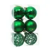 Decorações de Natal Bola de Natal 6CM8CM Pingente Luz de Natal Bola de Plástico Oca Galvanizada Suprimentos