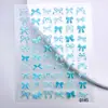 Novos Adesivos 5D em Relevo para Unhas com Laço, Material Fofo de Desenho Animado para Bolo, Adesivos de Unha Atacado para Capas de Tablet