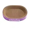 Placa Oval para Arranhar Gatos, Ninho para Gatos, Peça Única Resistente ao Desgaste, Resistente a Arranhões e Não Solta Fiapos, Bacia Extra Grande de Papelão Ondulado para Garras de Gato, Brinquedo Resistente a Arranhões