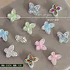 Pulseira de Miçangas DIY Fresca Colorida com Borboleta Cristalina Tridimensional Oca Dupla Face com Strass e Acessórios de Liga