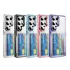 Capa de celular personalizada de acordo com o seu design, capa flip transparente 2 em 1 com porta-cartões, multifuncional, adequada para o telefone Samsung S26