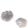 Ágata Calcedonia Blanca Natural Gelatina de Lichi Nube Auspiciosa Candado Ruyi Colgante de Gota Pequeña Accesorios de Candado Ruyi Venta al por Mayor
