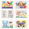 Rompecabezas 3D con Forma de Hongo Juguete Creativo de Bricolaje para Niños de Preescolar con Piezas Grandes para Insertar y Jugar