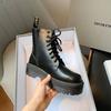 Botas Chelsea de Solado Grosso para Mulheres, Botas de Trabalho de Inverno, Novas Botas de Motociclista Versáteis Estilo Britânico Outono e Inverno 2026, Botas Curtas Doces e Descoladas
