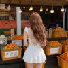 2026 Nuevo Conjunto Retro Puro y Deseable para Mujer Petite con Vestido Camisola y Sensación de Alta Gama, Adecuado para Traje de Baño de Vacaciones en Aguas Termales para Mujeres