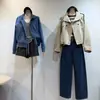 Gabardina de alta gama estilo británico con cuello alto y doble botonadura para mujer, chaqueta corta casual retro adelgazante de algodón Lyocell