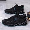 Sapatos Masculinos Respiráveis de Verão Flyknit 2025 Novos Tênis de Malha Masculinos Esportivos Corrida Casuais Sapatos Pretos Modernos Exportação