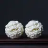 Adorno de Mano de Bola de Dragón y Fénix de Fruta Marfil, Bola de Salud Auspiciosa de Dragón y Fénix, Bola Auspiciosa de Elefante Pixiu, Bola Sólida Portátil para Jugar