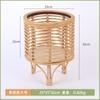 Soporte de Flores de Pie, Maceta de Mimbre, Soporte de Flores para Balcón, Cesta Tejida, Cesta de Mimbre de Paja para Flores, Soporte de Flores para Plantas, Cesta de Mimbre