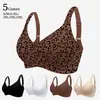 Sujetador sin costuras de cobertura total de talla grande europeo y americano transfronterizo para mujer, push-up y levanta busto, copa fija sin varillas, sujetador cómodo