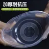 Caja de Almuerzo Redonda Desechable Caja de Embalaje para Comida Rápida para Llevar Plástico PP Espesado Moldeada por Inyección Multicolor Tazón Redondo para Sopa y Gachas con Tapa
