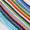 Cuentas de Vidrio Tipo Jade, Cuentas Sueltas de Cristal Color Porcelana, Accesorios para Joyería DIY, Cuentas para Pulseras Semi-Terminadas, Cuentas de Imitación de Jade