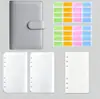 Cuaderno de Hojas Sueltas A6 Amazon Transfronterizo, Agenda Estilo Macarrón, Páginas Interiores Rayadas Lindas, Cuaderno de Diario Desmontable