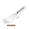 Espátula para freír pescado de acero inoxidable, espátula multifuncional para freír, espátula para panqueques, herramienta para hacer panqueques, espátula para bistec