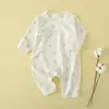 Ropa para Bebé, Estilo Delgado de Verano, Mameluco Unisex para Bebé, Algodón Puro, Ropa Sin Costuras para Recién Nacidos, Traje de Gateo Infantil de Manga Larga