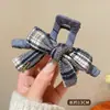 Pinza de garra de felpa grande y moderna para mujer, linda y única, pinza de tiburón para otoño e invierno, alto valor estético, realza el volumen del cabello, accesorio para el cabello