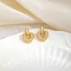 Nuevos Pendientes de Zirconia Incrustada de Cobre con Forma de Corazón Exquisitos para Mujer, Estilo Coreano, Sencillos, Personalizados, de Alta Gama, Joyería de Pendientes Fresca