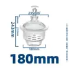 Aparelho de Secagem Laboratório-Tamanho Aspirador Placa Cerâmica Marrom Transparente Pote à Prova de Umidade Instrumento Químico Industrial Recipiente de Vidro para Secagem