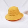 Sombrero de pescador con correa de color liso para niña, estilo coreano, con lazo, para primavera y verano, para mujer, sombrero de ala ancha que combina con todo.