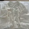Outono de 2026 Novo Estampa Floral Desenho Animado 100% Algodão Gaze Dupla Camada Gola Lapela Renda Manga Longa Calça Longa Roupa de Dormir