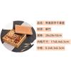 Estilo chinês e japonês Sala de estar Frutas secas Snacks Nut Box Casamento Candy Box com tampa Handle Bambu Pumpkin Seeds Tray
