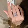 Brincos Anel Colar Fogos de Artifício Hortênsia Diamante Colorido Incrustado Elegante Estilo Francês Conjunto de Personalidade Versátil Moda Retrô
