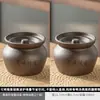 Panela de Cerâmica com Tampa para Cozinhar Sopa Lentamente, Panela de Ensopado com Vedação de Água, Panela de Sopa para Uso Doméstico, Lanche Shaixian, Jiangxi, Panela de Barro para Porção Individual