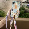 Adequado para Capa de Celular Wiko Desenho Animado À Prova de Poeira Bolsa Duas Cores Nova Criativa Feminina Versão Q Tendência Diagonal Silicone