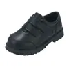Zapatos de cuero negros puros para niños, nuevo estilo primavera y otoño 2026, zapatos de cuero para niños, zapatos planos de suela blanda, zapatos de vestir sencillos estilo británico para estudiantes